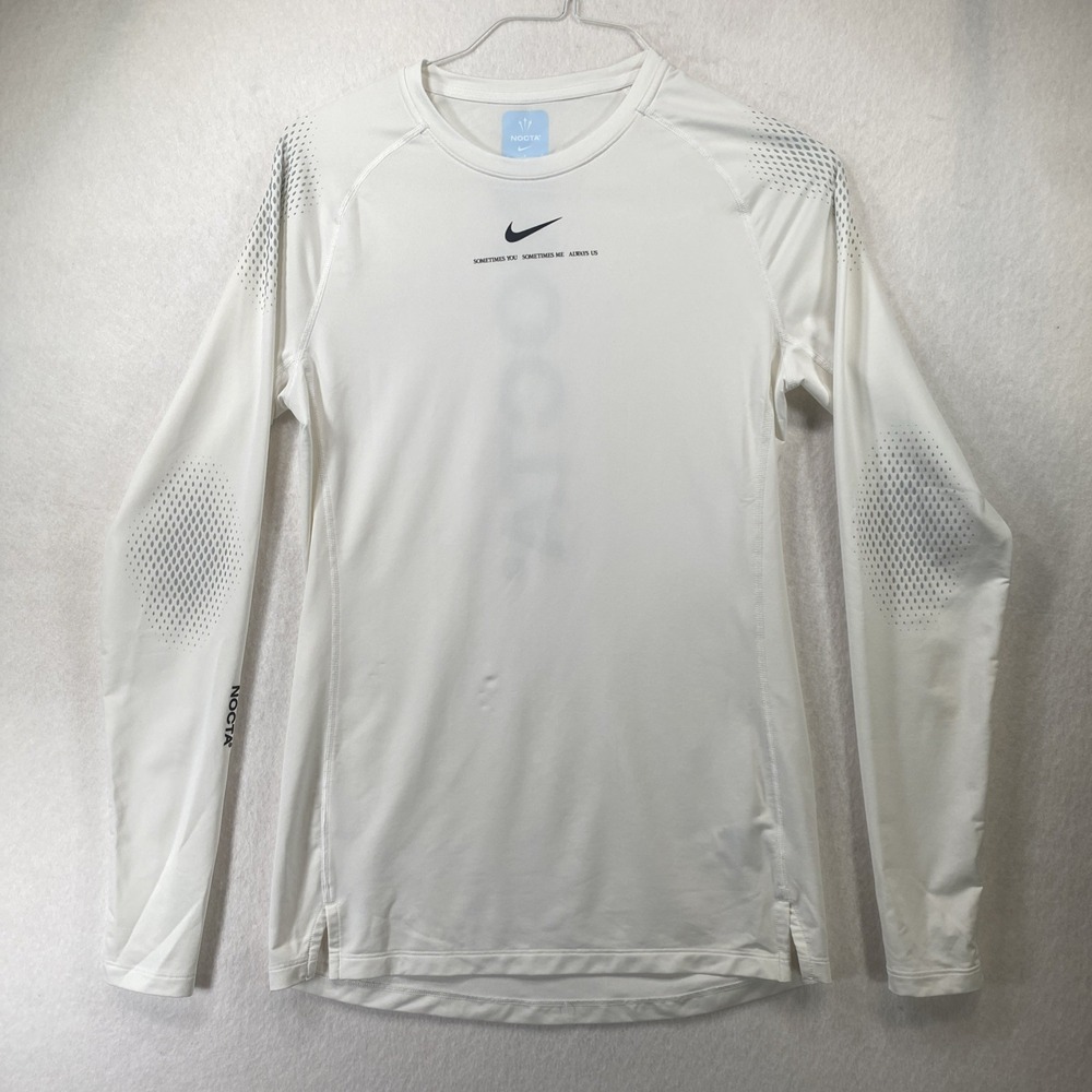Nike x Men's Drake Nocta  Base Layer Top White  Size L  DN0001-100 NWT  C117
